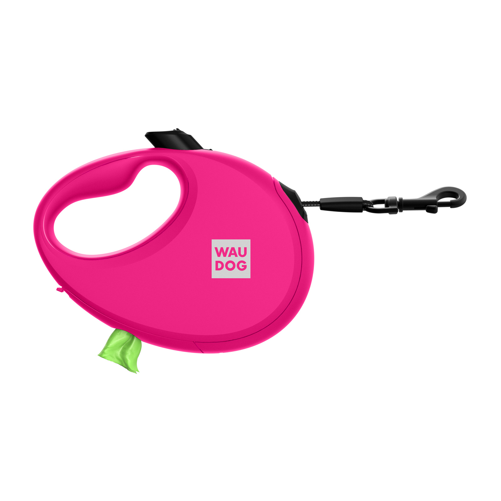 Повідок для собак WAUDOG R-leash з контейнером для пакетів L до 40 кг 5 м рожевий (26297) зображення 2