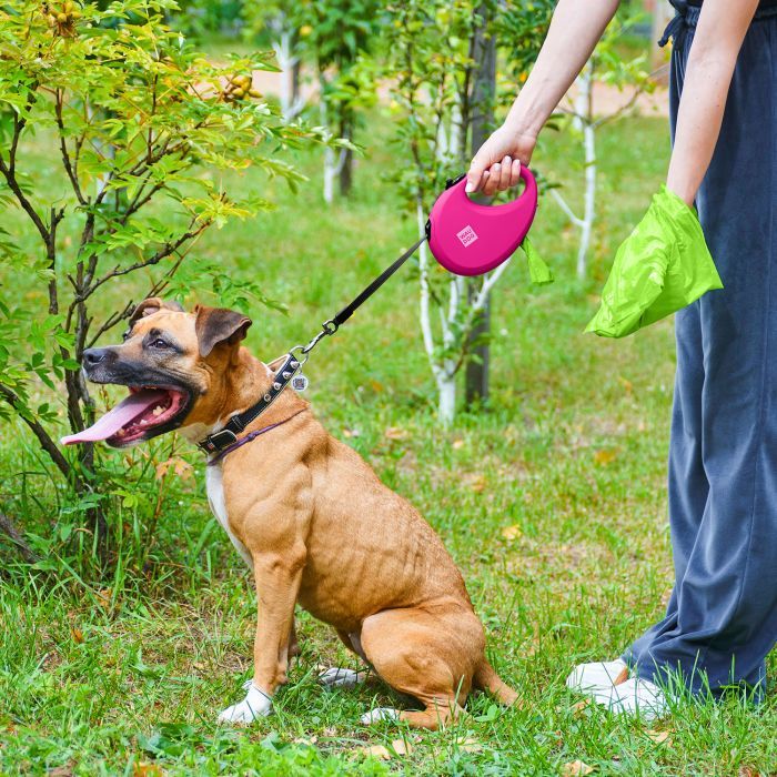 Повідець для собак WAUDOG R-leash з контейнером для пакетів L до 40 кг 5 м помаранчевий (26294) зображення 7