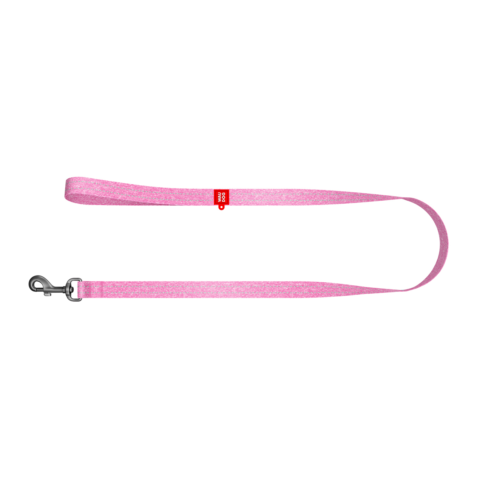 Поводок для собак WAUDOG Re-cotton светоотражающий L-XL Ш 25 мм Д 300 см розовый (03217) изображение 2