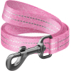 Повідок для собак WAUDOG Re-cotton світловідбивний L-XL Ш 25 мм Д 300 см рожевий (03217)