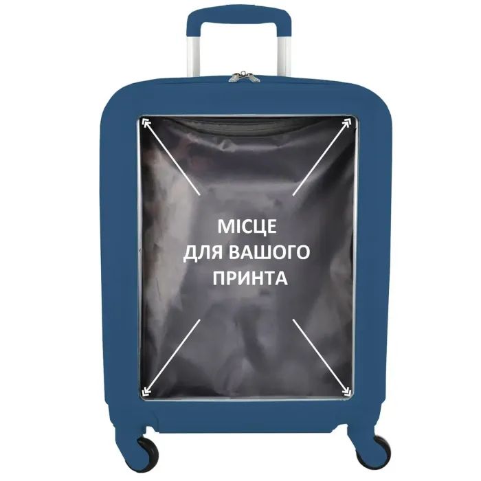 Чемодан Semi Line Прозора панель 20" S Синя (T5474-4) изображение 3