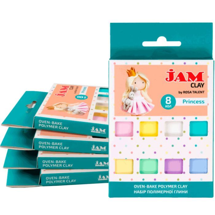 Пластика Jam Clay Rosa Talent Princess 8 шт х 20 г (4823098528746) зображення 2