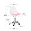 Офісне крісло Evo-kids Capri White / Pink (H-231 W/PN) зображення 2