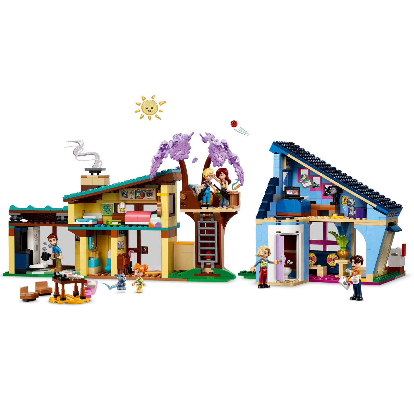 Конструктор LEGO Friends Родинні будинки Оллі й Пейслі 1126 деталей (42620) зображення 3