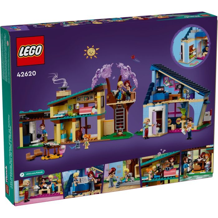 Конструктор LEGO Friends Родинні будинки Оллі й Пейслі 1126 деталей (42620) зображення 8