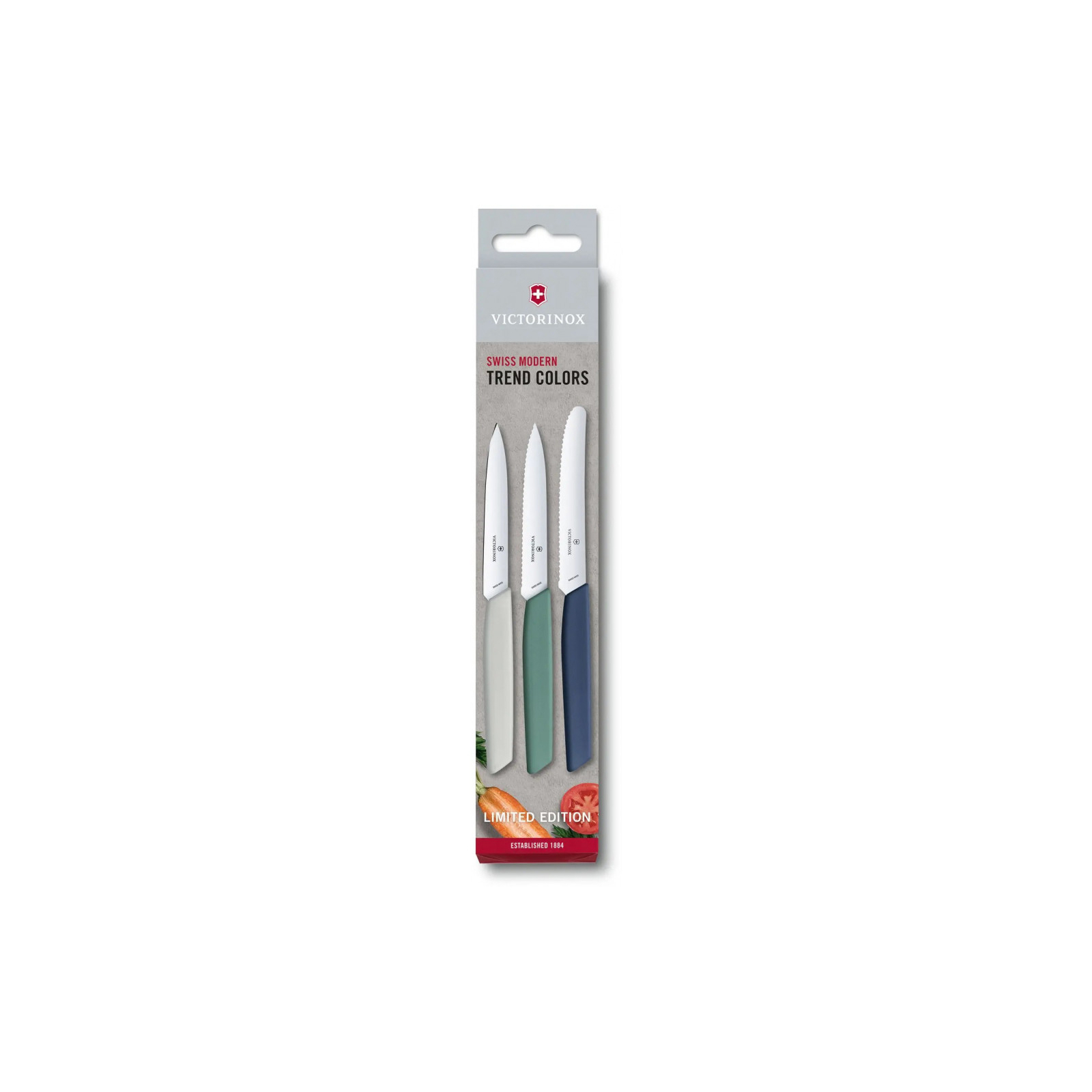 Набір ножів Victorinox Swiss Modern Paring Set 3 шт Urban (6.9096.3L1)
