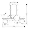 Люстра Candellux KAMA (34-73426) изображение 4