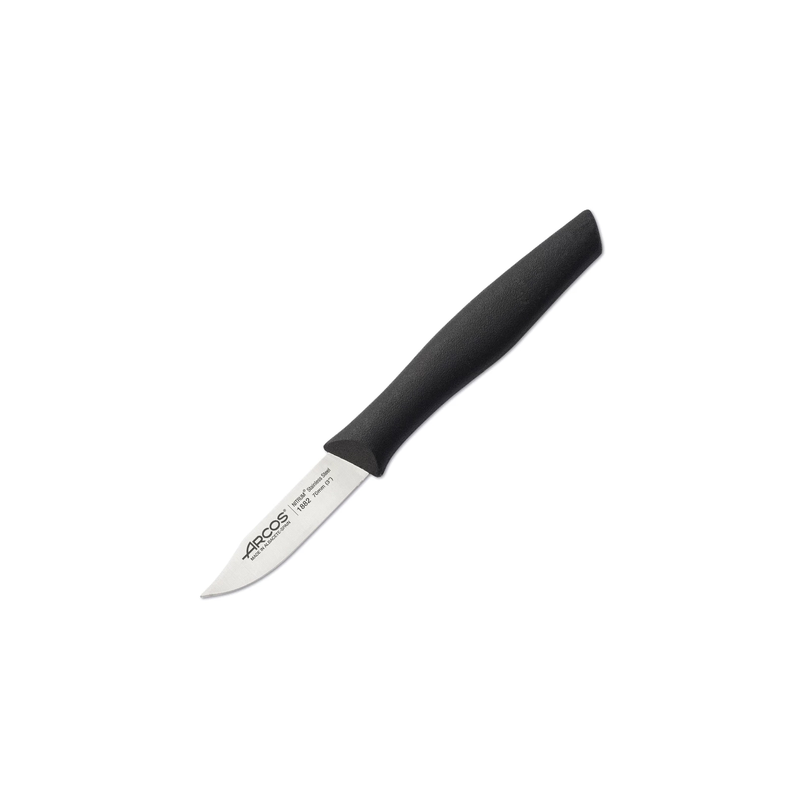 Кухонный нож Arcos Nova для чищення 70 мм Чорний (188200)