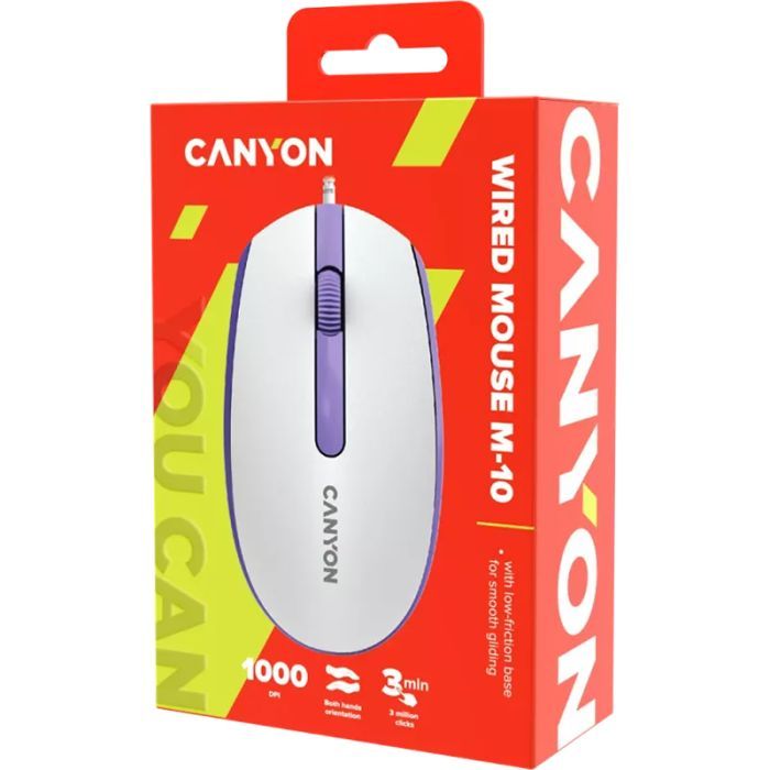 Мышка Canyon M-10 USB Mountain Lavender (CNE-CMS10ML) изображение 6