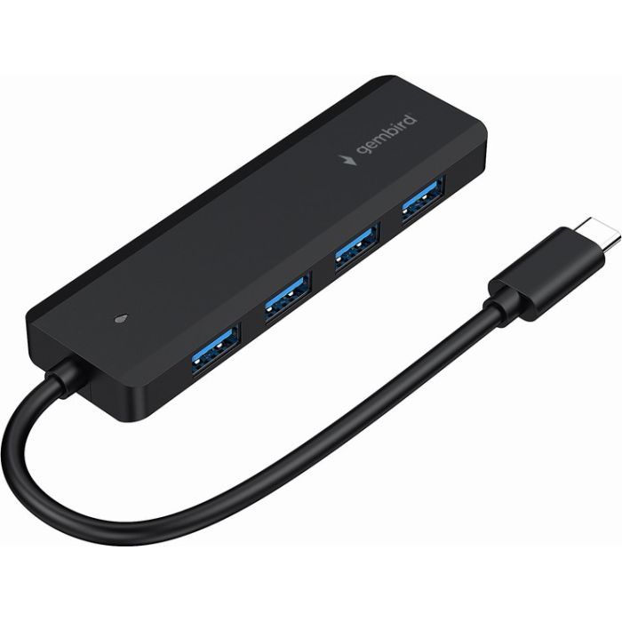Концентратор Gembird 4 ports USB 3.1,USB-C, USB-C PD (UHB-CM-U3P4P-01) изображение 2