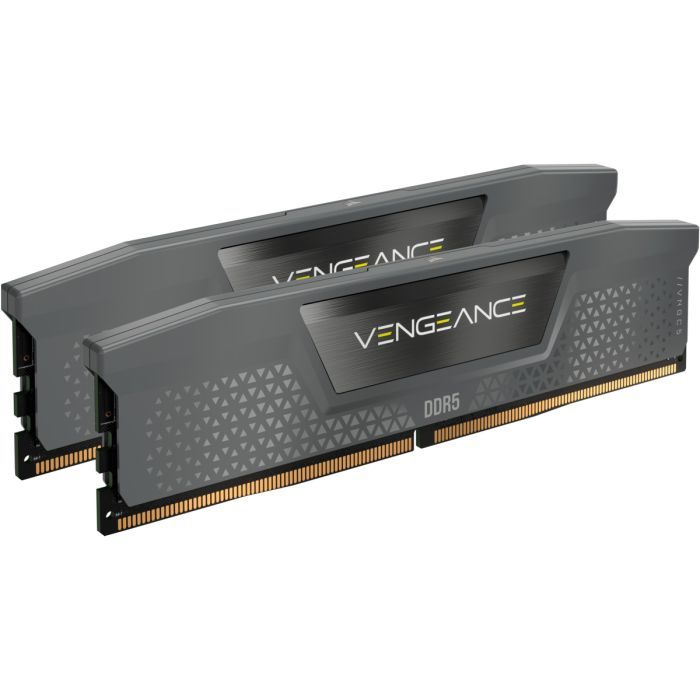 Модуль пам'яті для комп'ютера DDR5 32GB (2x16GB) 6000 MHz Vengeance Cool Gray Corsair (CMK32GX5M2B6000Z30) зображення 2