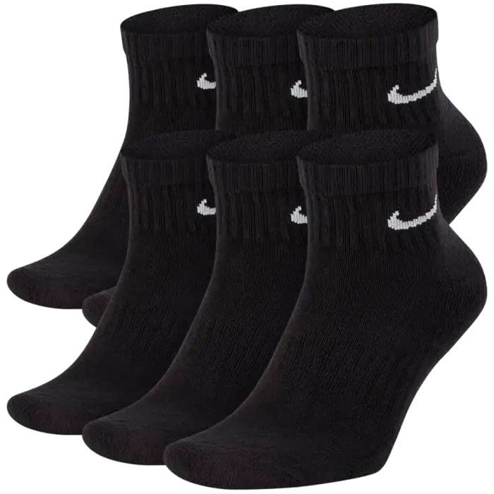 Шкарпетки Nike U NK EVERYDAY CUSH ANKLE 6PR-BD SX7669-010 34-38 6 пар Чорні (194954124827)