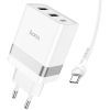 Зарядное устройство HOCO N21 Pro charger set (C to C) White (6931474778802) изображение 2