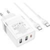 Зарядное устройство HOCO N21 Pro charger set (C to C) White (6931474778802) изображение 6