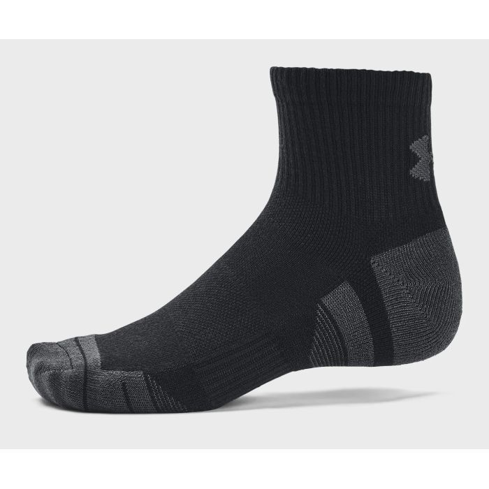 Носки Under Armour 1379510-001 Performance Tech 3 пари Qtr чорний LG (196884000998) изображение 2