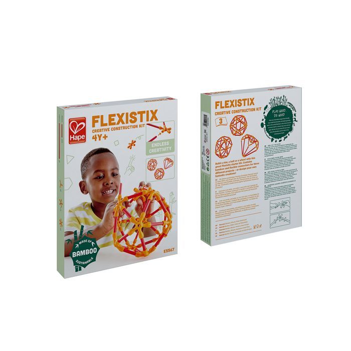 Конструктор Hape Flexistix Строительство 66 деталей бамбуковый (E5567)