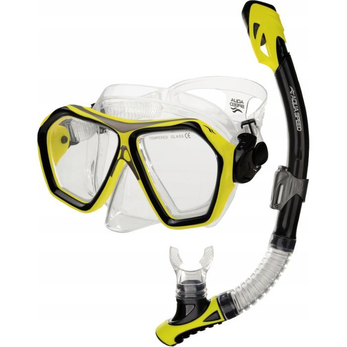 Набор для плавания Aqua Speed Blaze + Borneo 60320 618-18 жовтий, чорний Уні OSFM (5905718603206)