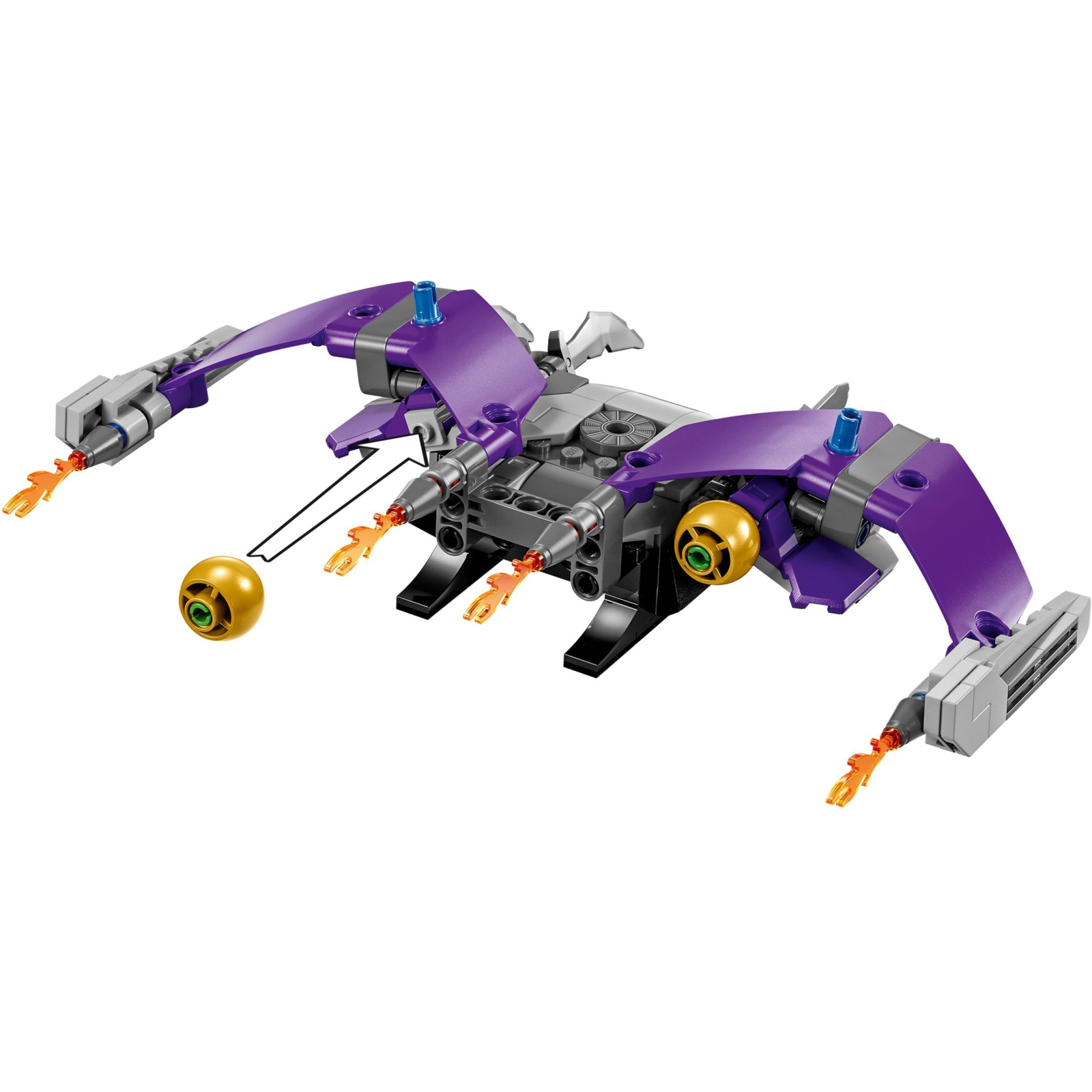 Конструктор LEGO Marvel Фигурка Зеленого гоблина для сборки 471 деталь (76284) изображение 4