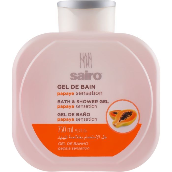 Гель для душа Sairo Bath And Shower Gel Папайя 750 мл (8414227058164)