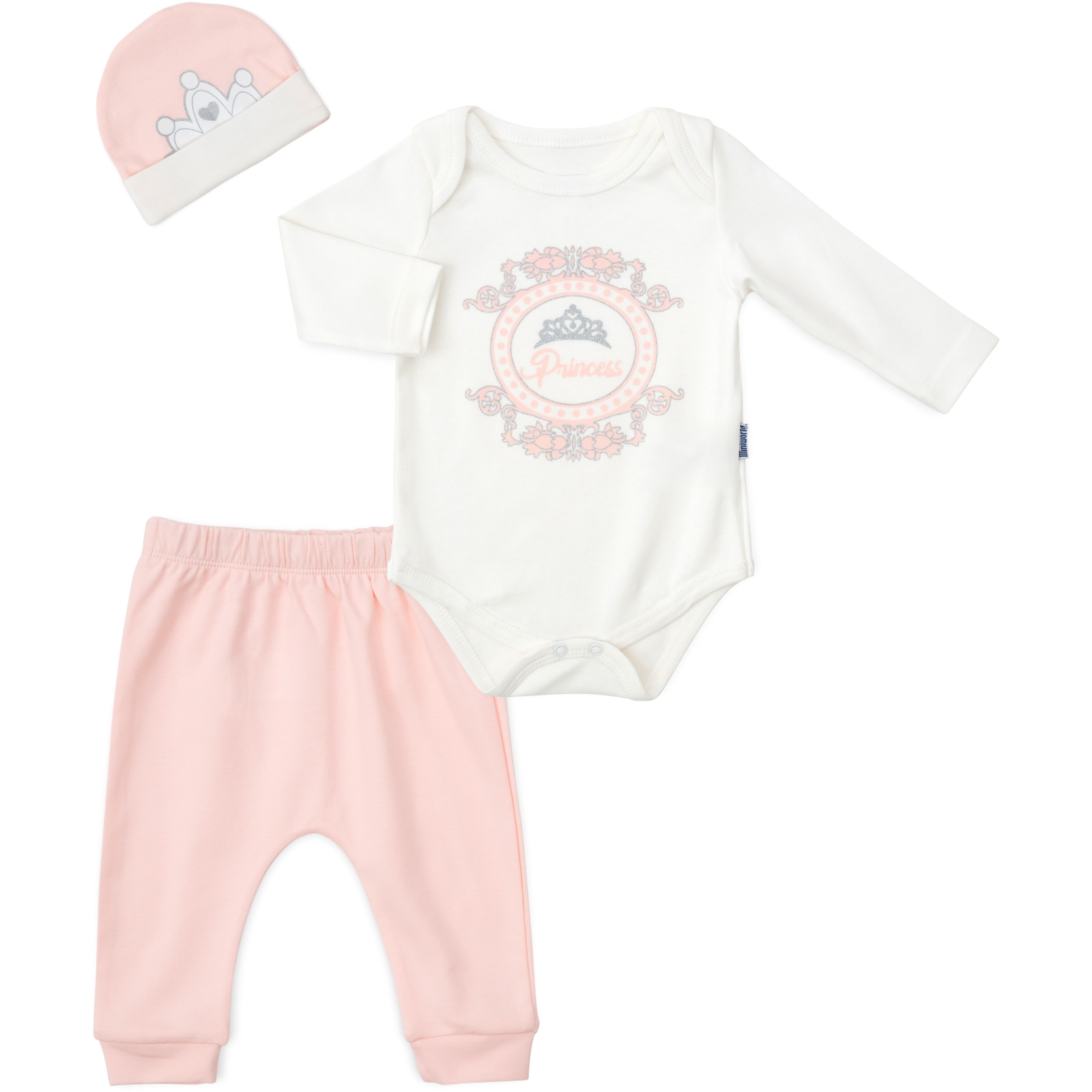 Набор детской одежды Miniworld PRINCESS (14825-62G-peach)