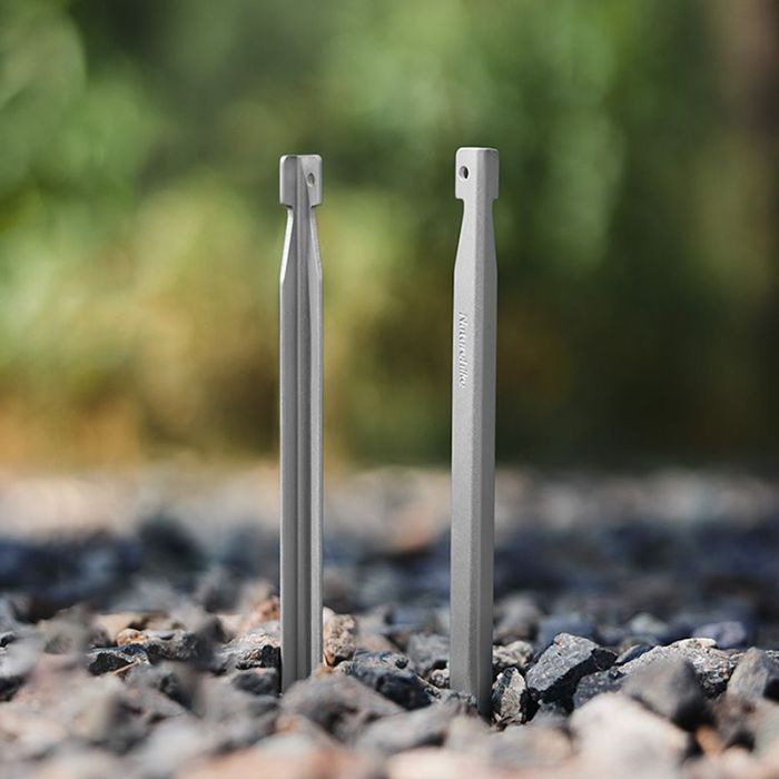 Комплект колышков Naturehike CNK2300ZP016 20 см сріблясті 8 шт (6976023925030) изображение 10