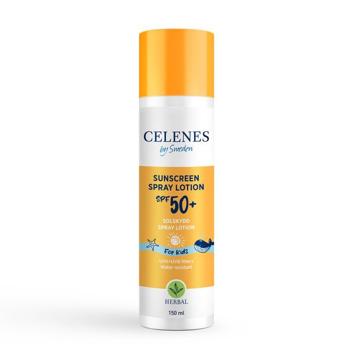 Средство от загара Celenes Sunscreen Spray Lotion для детей SPF50+ Солнцезащитный спрей-лосьон для детей 150 мл (7350104248284)