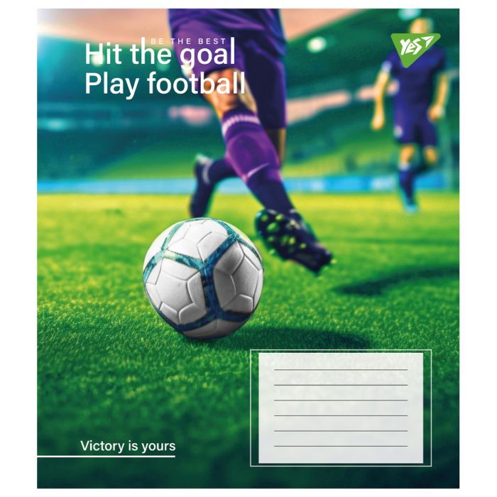 Зошит Yes Hit the goal 96 аркушів лінія (767426) зображення 2