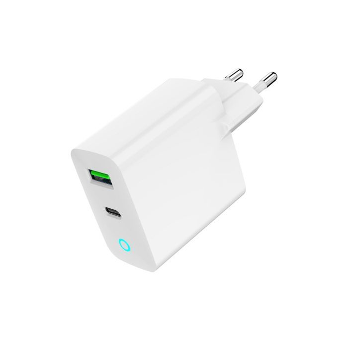 Зарядний пристрій Gembird 1xUSB-A + 1 Type-C (PD20Вт + QC3.0 18Вт) white (TA-UC-PDQC20L-W-01) зображення 6