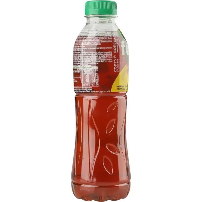 Напиток Fuzetea Чай холодный черный Со вкусом персика и гибискуса 1 л (5449000239990) изображение 4