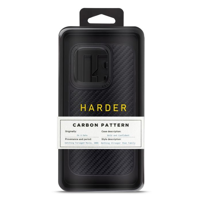 Чехол для мобильного телефона Harder Carbon Pattern Apple iPhone 15 Pro Black (ARM76777) изображение 3