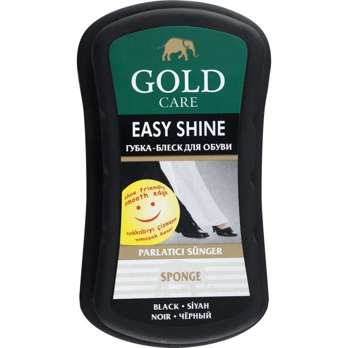 Губка для обуви GoldCare Блеск Черная (8697704013409)