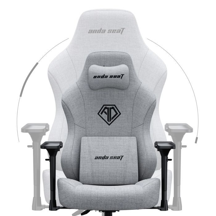 Кресло игровое Anda Seat Phantom 3 Pro Fabric Size L Grey (AD18YC-06-G-F) изображение 11