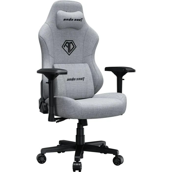 Кресло игровое Anda Seat Phantom 3 Pro Fabric Size L Grey (AD18YC-06-G-F) изображение 2