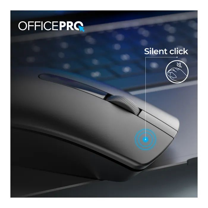 Мышка OfficePro M175B Silent Click Wireless Black (M175B) изображение 10