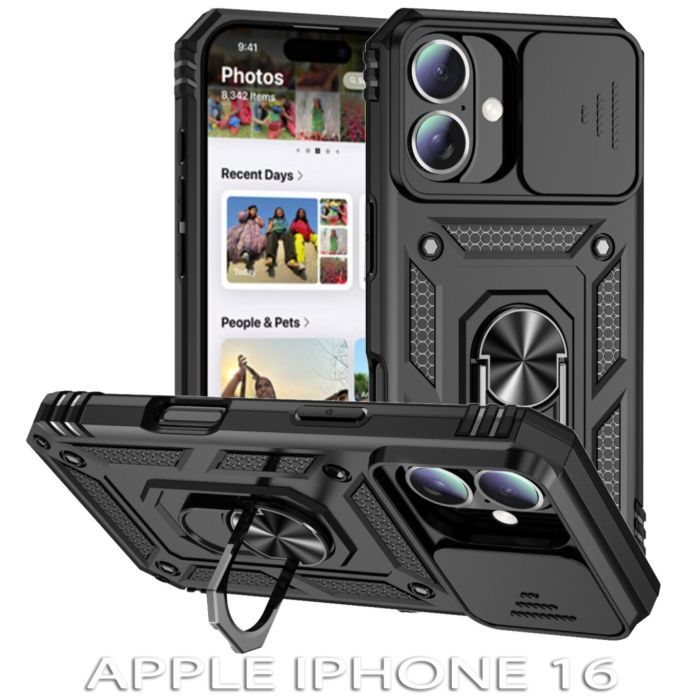 Чехол для мобильного телефона BeCover Military Apple iPhone 16 Black (712153)