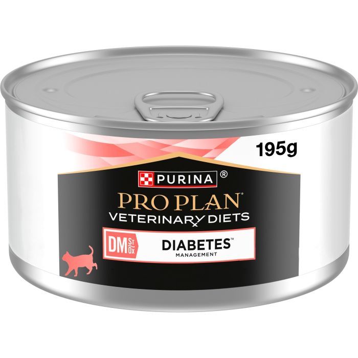 Вологий корм для кішок Purina Pro Plan Veterinary Diets DM ST/OX Diabetes Management Регулювання надходження глюкози 195 г (8445290105233)