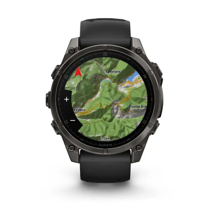 Смарт-годинник Garmin fenix 8 47mm, AMOLED, Saph, CrbnGryTi/Blk, Blk/PebbleGryBnd, GPS (010-02904-21) зображення 11