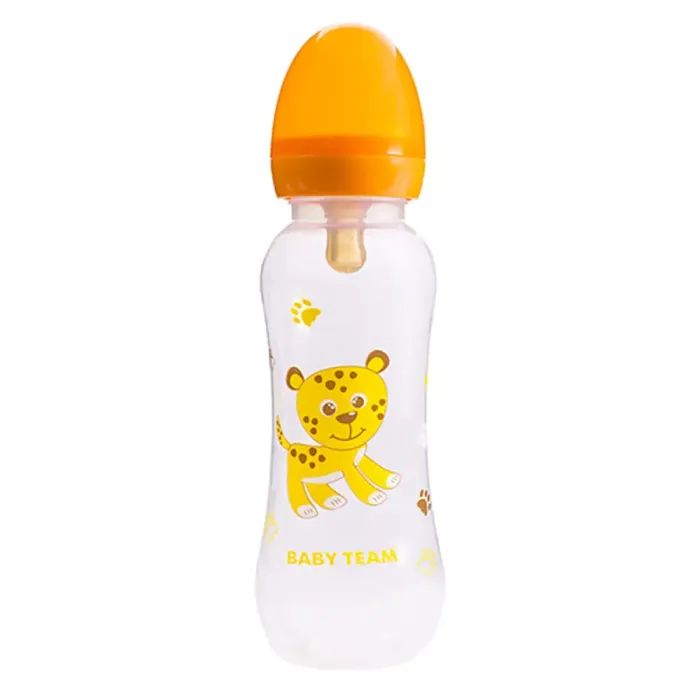 Пляшечка для годування Baby Team З латексною соскою 250 мл (4824428013109)