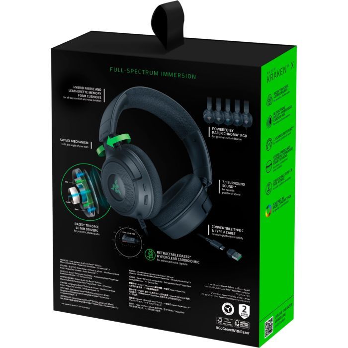 Наушники Razer Kraken V4 X Black (RZ04-05180100-R3M1) изображение 10