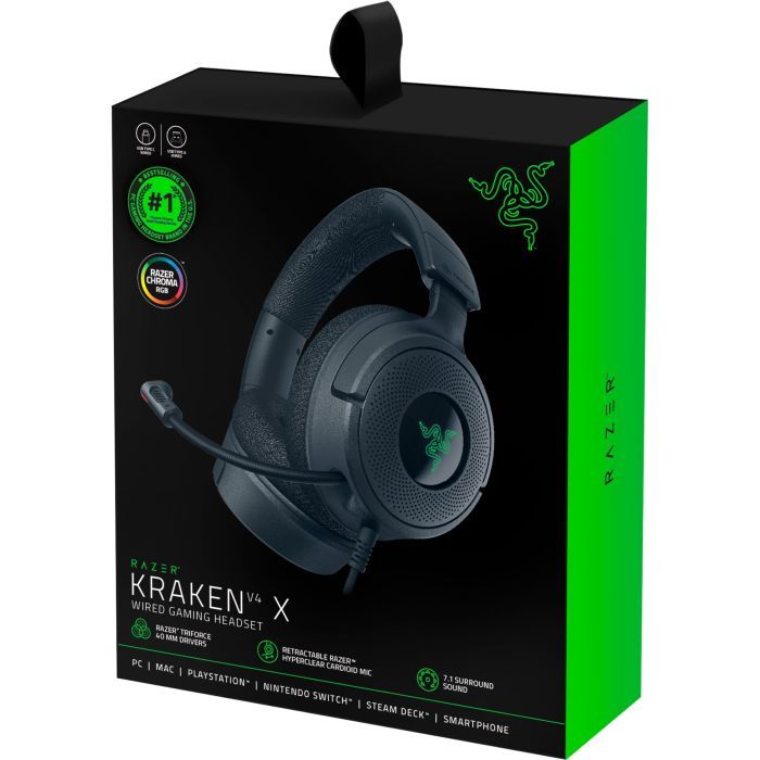 Наушники Razer Kraken V4 X Black (RZ04-05180100-R3M1) изображение 9