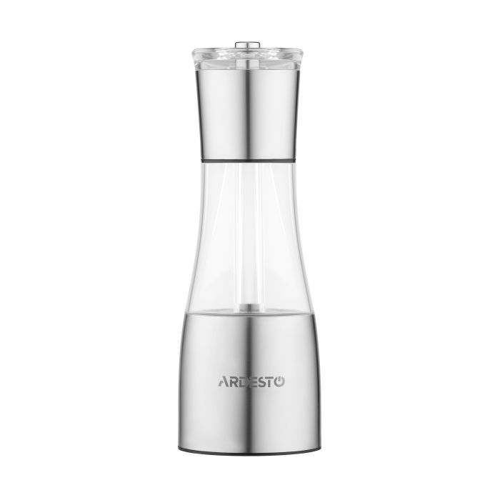Мельница для специй Ardesto Gemini, 140мл, акрил, нержавіюча сталь, прозорий (AR1419SS)