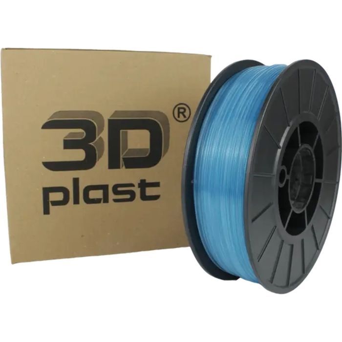 Пластик для 3D-принтера 3Dplast PLA 1.75мм, 3кг, transparent, blue (3DPLA1753CLBL)