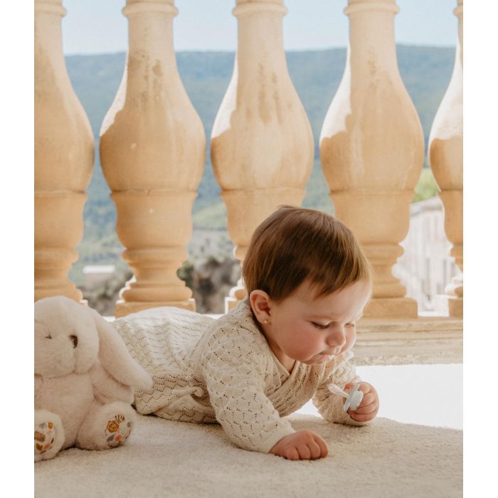 Пустышка Suavinex Wonderland в форме бабочки, 6-18 мес. бежевая с рисунком (308781) изображение 4