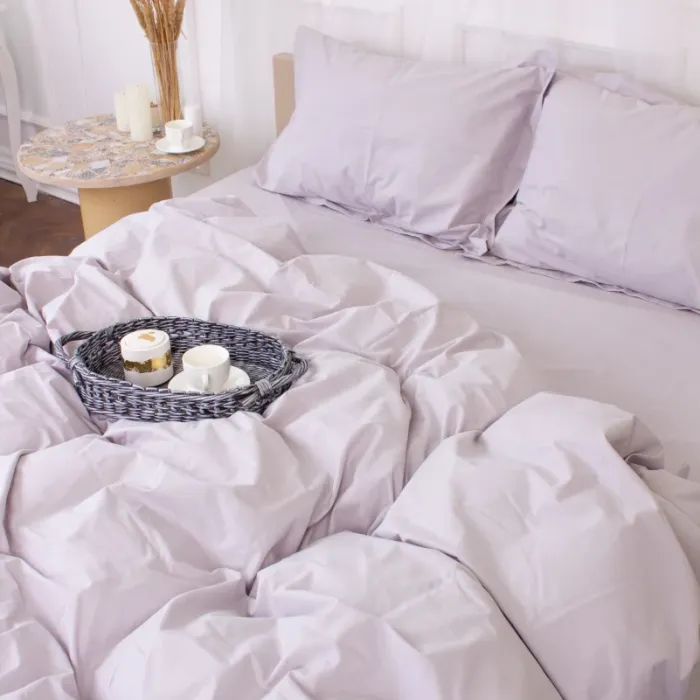 Постільна білизна MirSon Poplin Line 054 Light Gray 110x140 (2200006277354) зображення 2