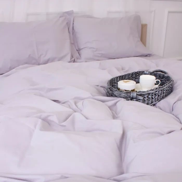 Постільна білизна MirSon Poplin Line 054 Light Gray 110x140 (2200006277354) зображення 5