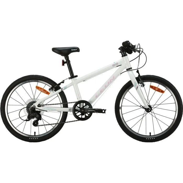 Велосипед Leon 20" GO 7 speed Vbr рама-10" Al білий з рожевим 2024 (OPS-LN-20-012)