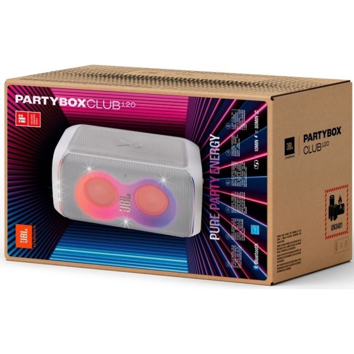 Акустическая система JBL PartyBox Club 120 White (JBLPBCLUB120SWEP) изображение 11