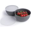Миска KitchenAid Coreline, набір 4 шт, з кришкою, сірий (KQG176OSCGG) зображення 4