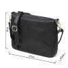 Сумка Vintage Шкіряна жіноча Чорна (20685) зображення 3
