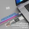 Дата кабель USB-C to USB-C lucidline-cc120.navy Promate (lucidline-cc120.navy) изображение 4